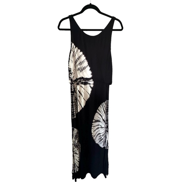 I.N.C. Tie-Dyed Maxi Dress Petite Medium w/ crystal detail and slit - Picture 5 of 8